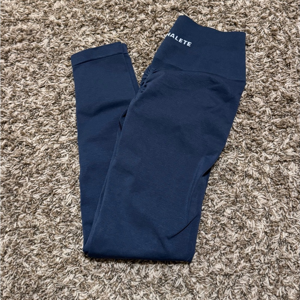 Alphalete Amplify Whale Blue Leggings Size S